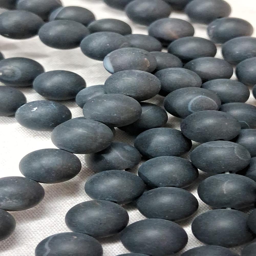 Matte Black onyx Crystal Beads