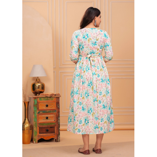 Ladies Printed Maternity Kurti - Color: Mix Colour