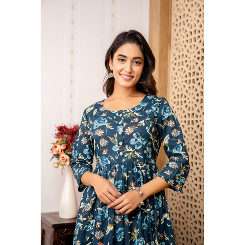 Ladies Printed Cotton Stylish Maternity Kurti