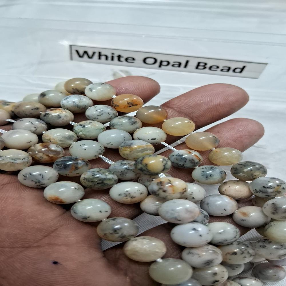 White Opal Crystal Beads