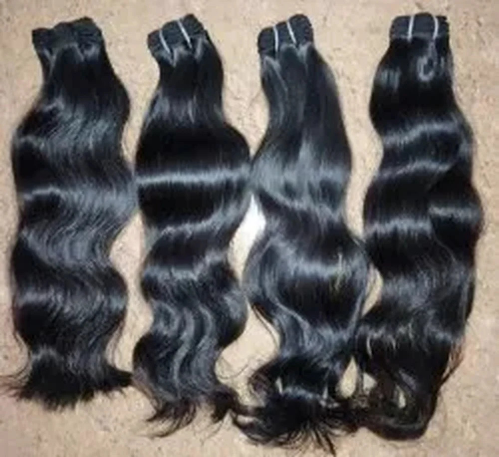 Virgin Bulk Natural Human Weft Wave Human Hair, Length: 20 inch