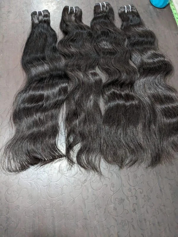 100% Cuticle Aligned Temple Remy Weft Hair Bundles  Weft Hair Extension