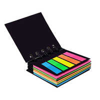 Pocket Sticky Note Pad With Flags - Binding: Spiral Bound