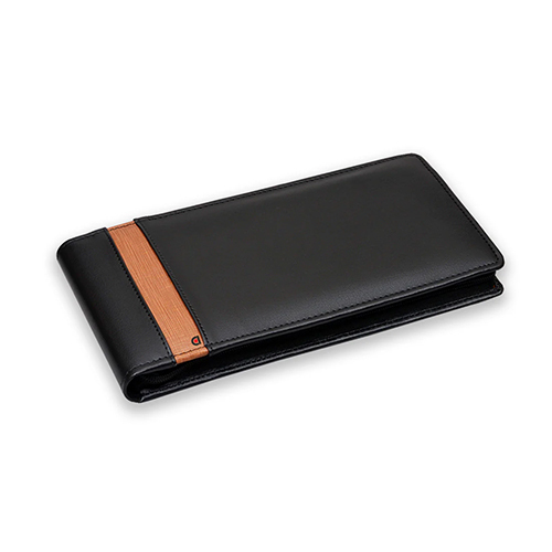 Faux Leather Cheque Book Holder