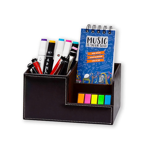 Leather Office Stationery Organizer - Feature: Plain