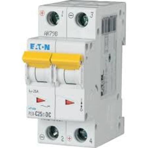 DC MCB 1- 63A Eaton PLS6 DC MCB 1 A, 2Pole, 10 kA, C-Curve | PLS6-C1/2-DC