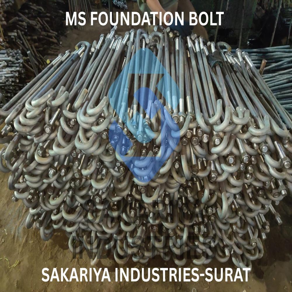 MS Foundation Bolt Available in Sagar Madhya Pradesh For Industrial Construction
