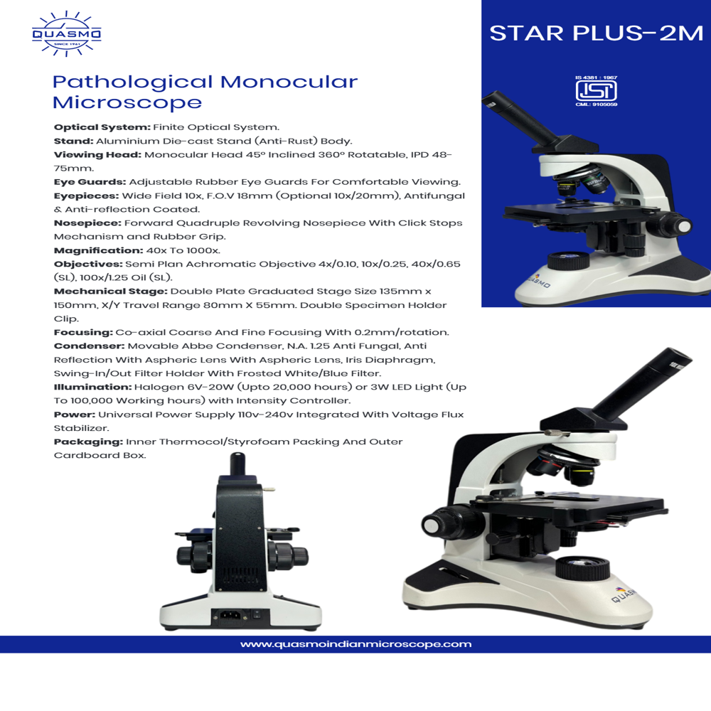 Star Plus-2m Pathological Monocular Microscope