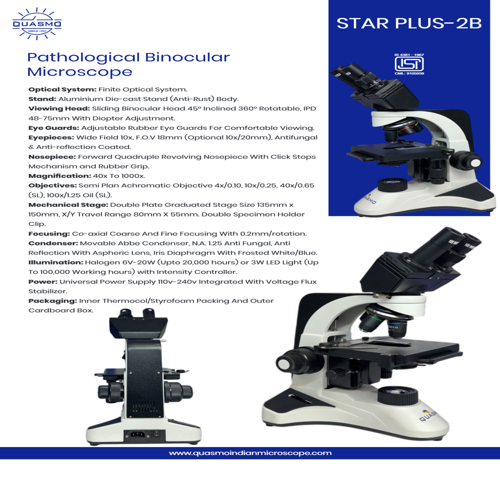 Star Plus-2b Pathological Binocular Microscope