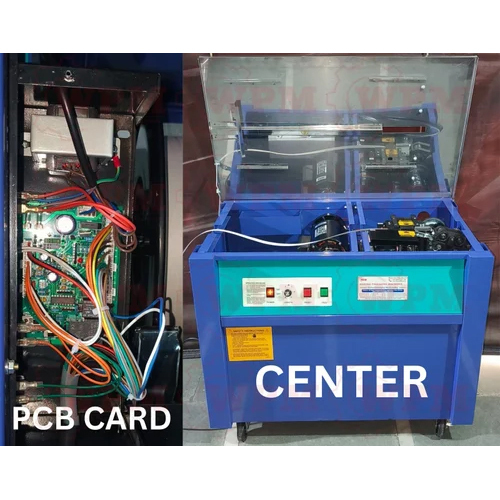 Box Strapping Machine - Mild Steel 90 Kg Semi-automatic Capacity 50 Pcs/min Human Machine Interface 6-month Warranty