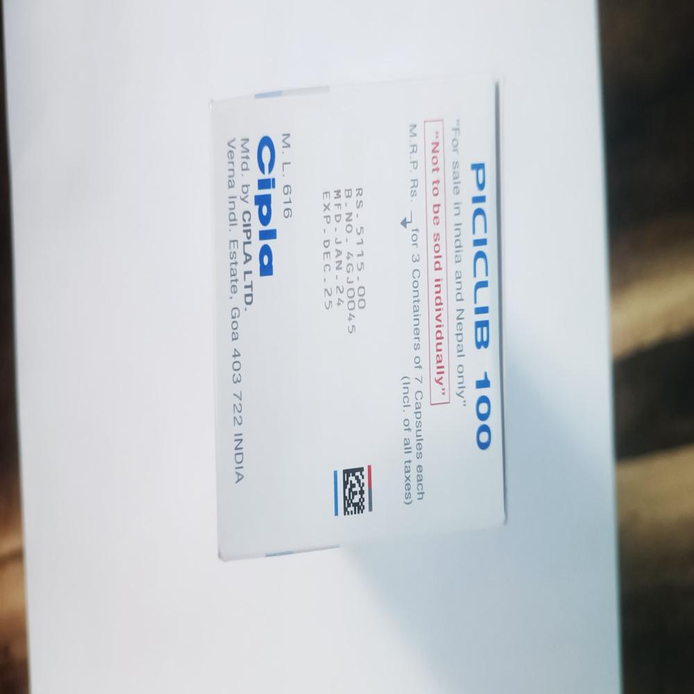 Piciclib 100mg Capsule - Origin: India