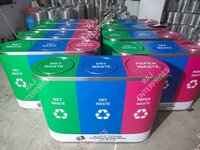 Stainless Steel Dustbin 2 in 1