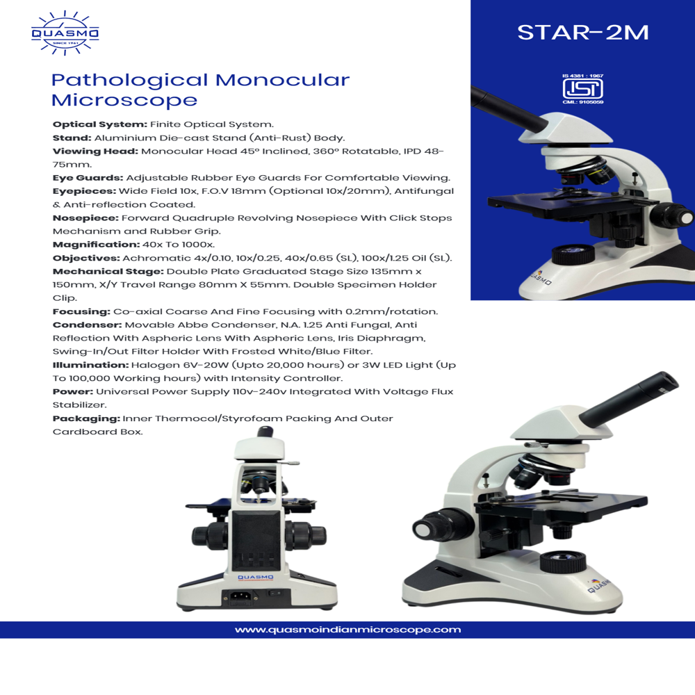 Star-2m Pathological Monocular Microscope