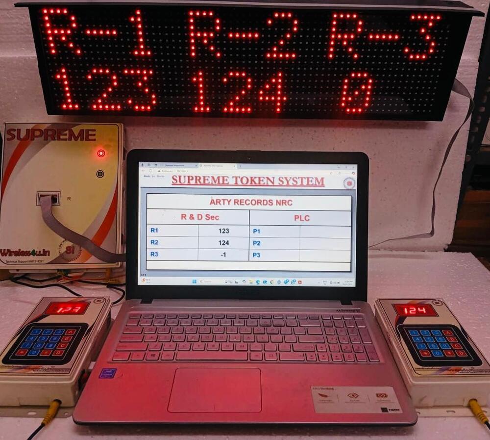 Wireless Hybrid Token Display System - Body Material: Plastic