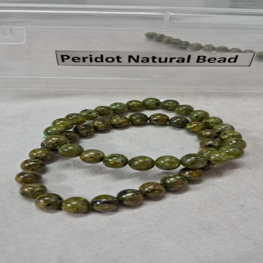 Peridot Natural Crystal Beads - Color: Green