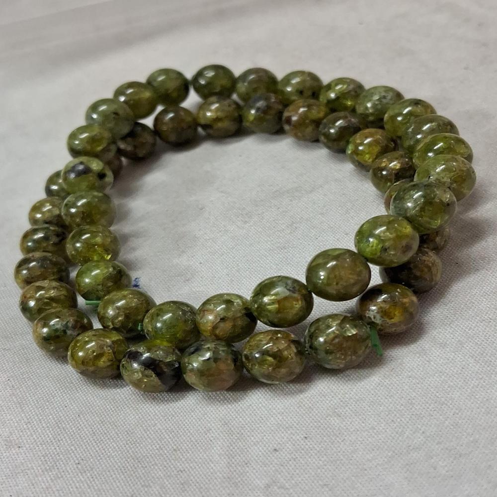  Peridot natural Crystal Beads