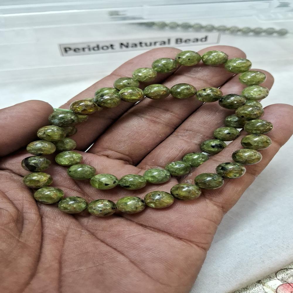  Peridot natural Crystal Beads