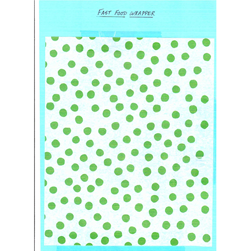 Grease Proof Paper - Color: Orange And White