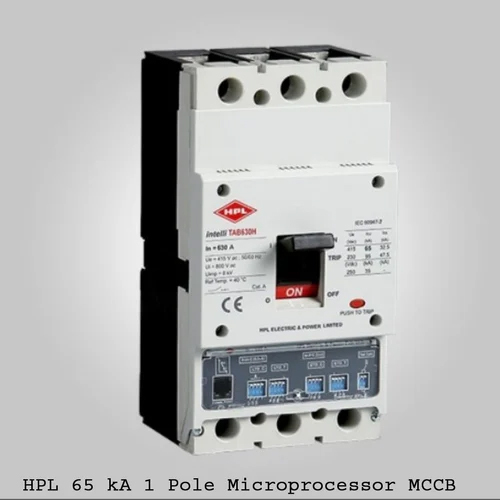 Hpl 65 Ka 1 Pole Microprocessor Mccb - Rated Current: 630 Ampere (Amp)