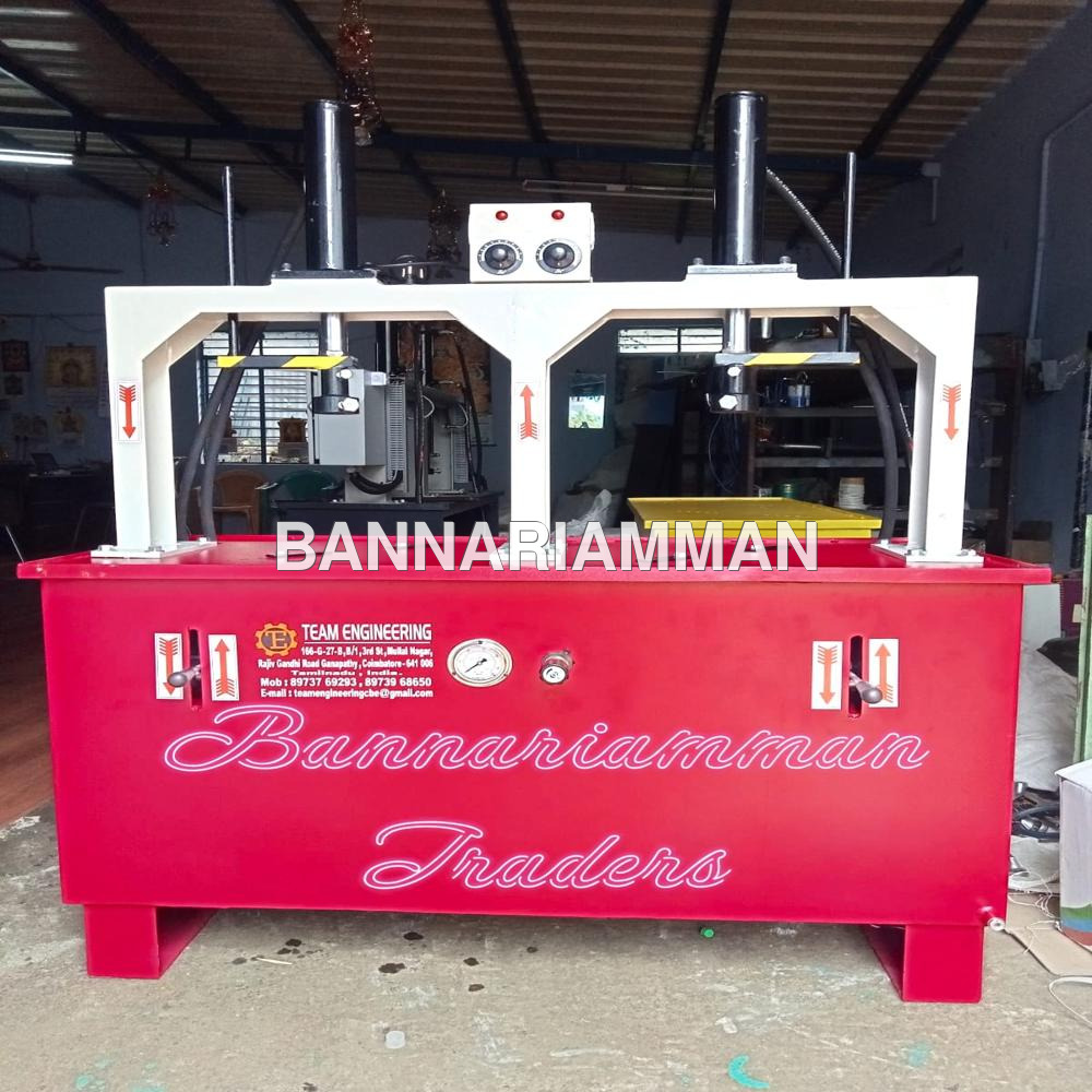Double Die Hydraulic Paper Plate Machine - Color: Powder Coating