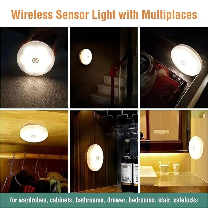 Motion Sensor Light For Home With Usb Charging Wireless