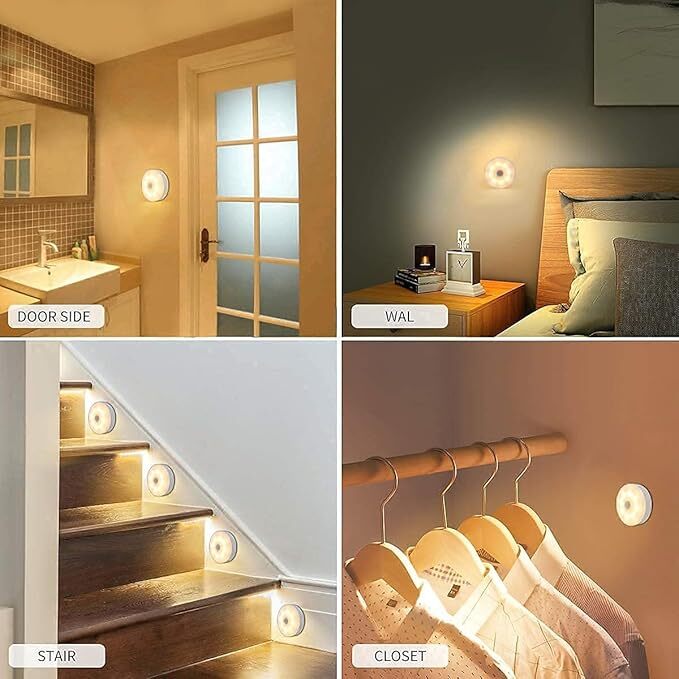 Motion Sensor Light for Home with USB Charging Wireless