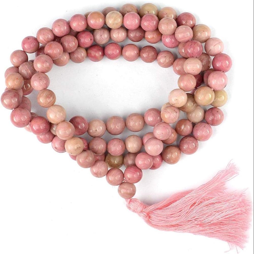 Rhodonite Pink natural Crystal Beads
