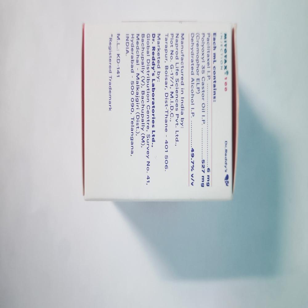 Mitotax 100mg Injection - Origin: India