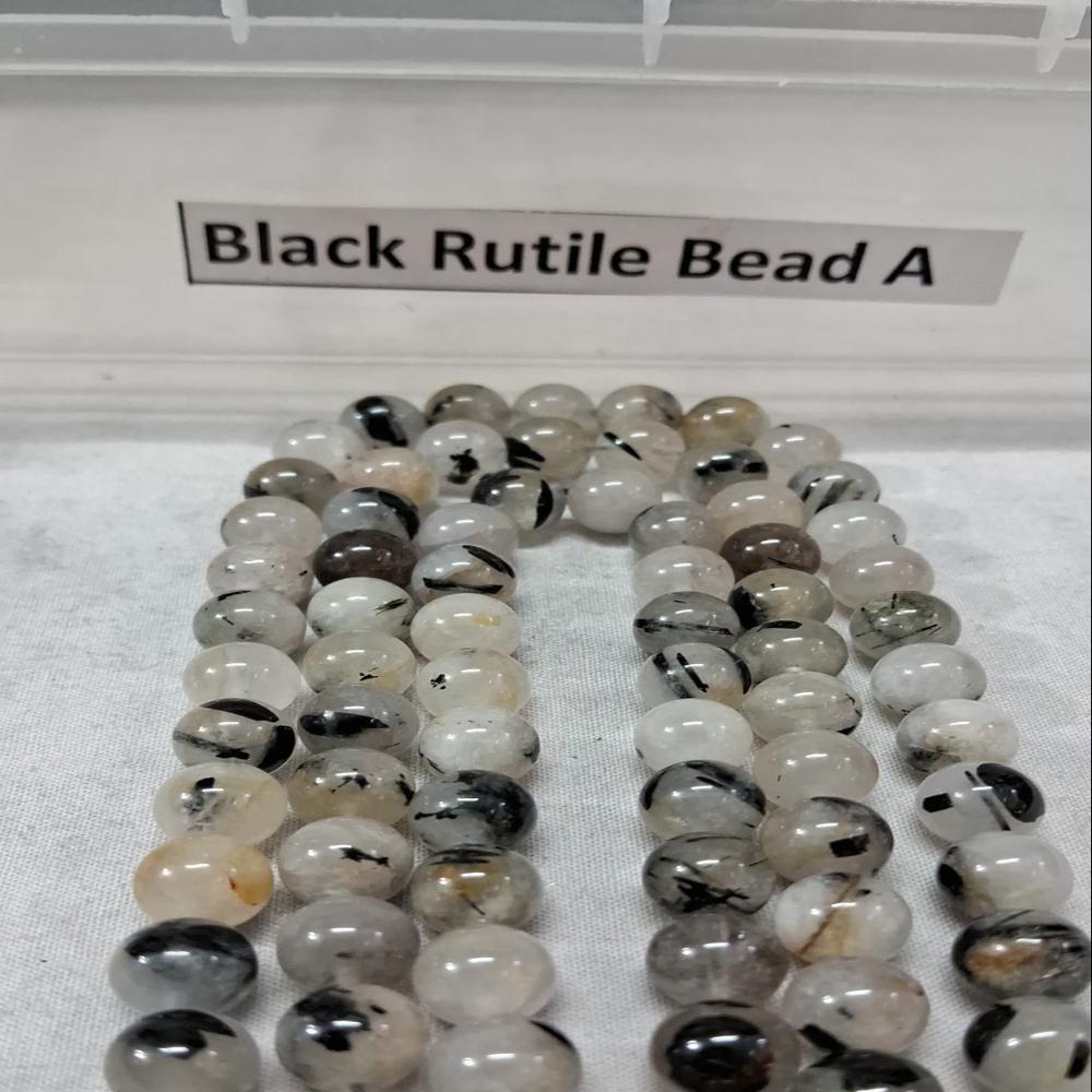 Rutile Black AAA Star Crystal Beads