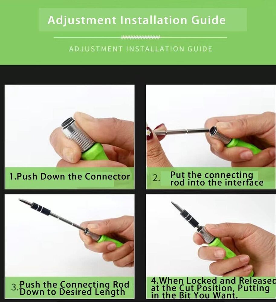 Screwdriver Set 32 In 1 Adjustable Mini Screwdriver Set