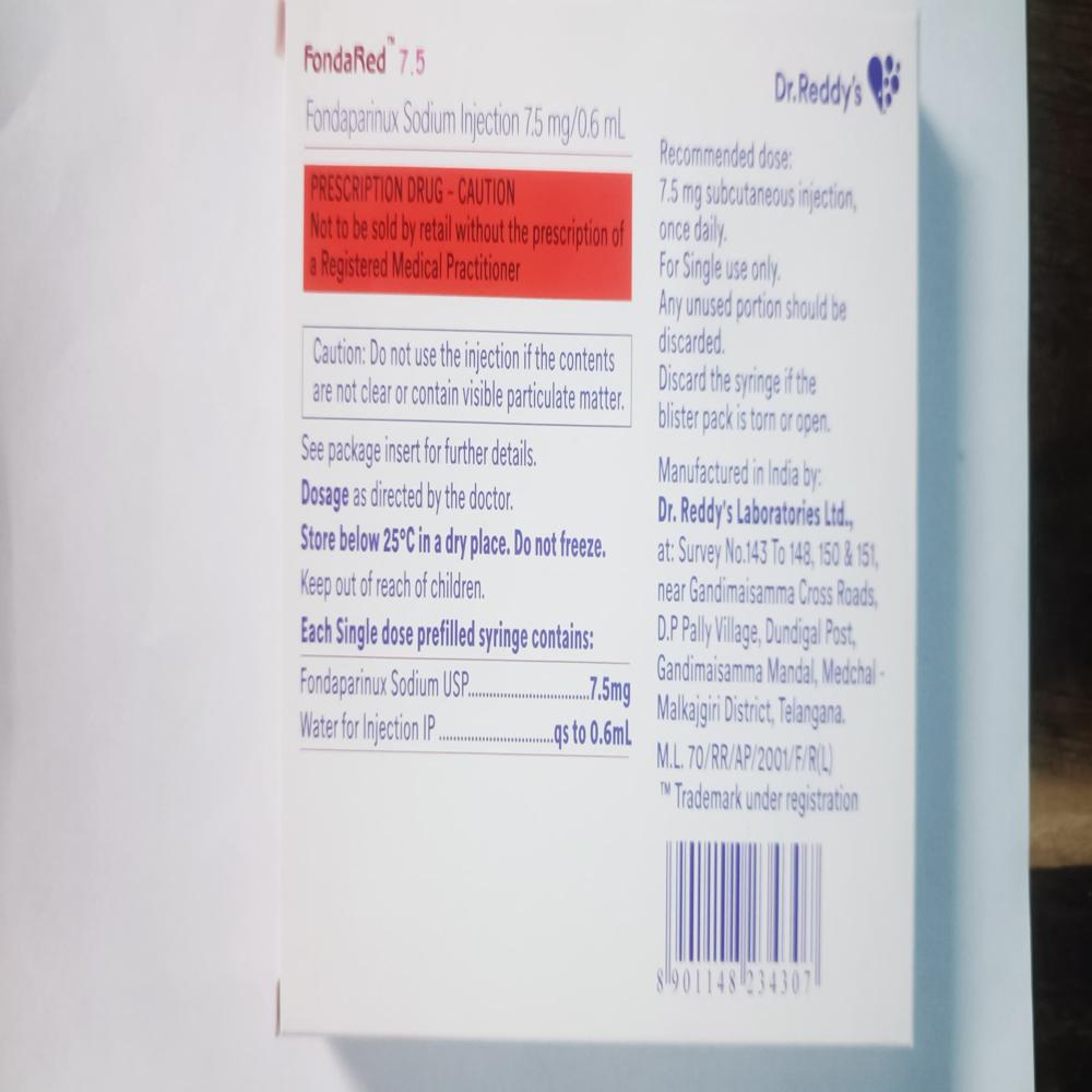 Fondared 7.5mg Injection - Recommended For: All