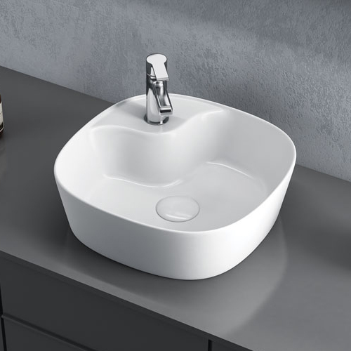 Baleno 15Bal Table Top Wash Basin - Color: White