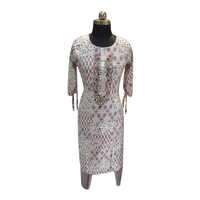 Ladies Designer Embroidered Suit - Color: Multicolor