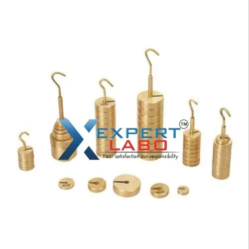 Laboratory Brass Slotted Masses Set - Application: Lab