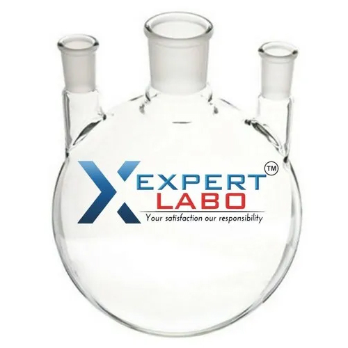 Laboratory Three Neck Round Bottom Flask - Application: Lab