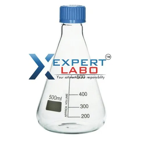 Laboratory Flasks Conical Ptfe Liner Screw Cap - Color: Transparent