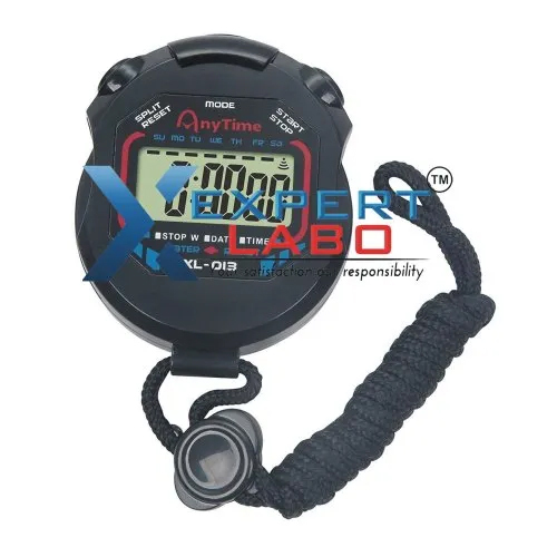 Black Digital Laboratory Stopwatch - Accuracy: 100  %