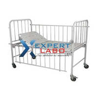 Stainless Steel Hospital Pediatric Bed - Color: White