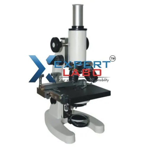Mild Steel Monocular Laboratory Medical Microscope - Color: Grey