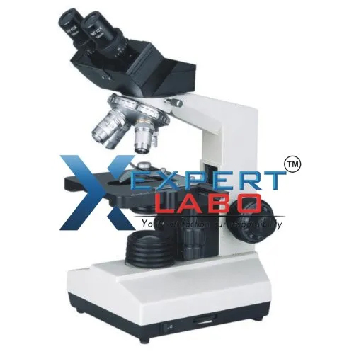 Portable 45 Degree Binocular Microscope - Color: White
