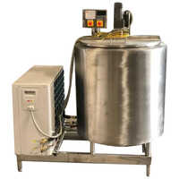 250 Litre Bulk Milk Cooler - Stainless Steel, 250 L Capacity, Silver Color, 1 Kw Motor, Semi-automatic Control System, Warranty Included