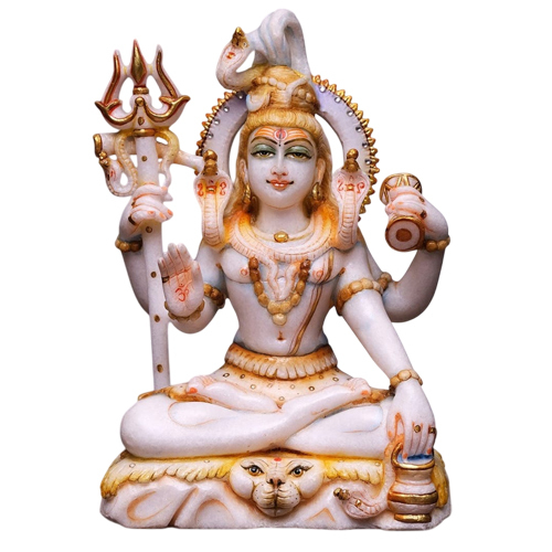 2 Ft Marble Shiv Statue - Feature: Durable