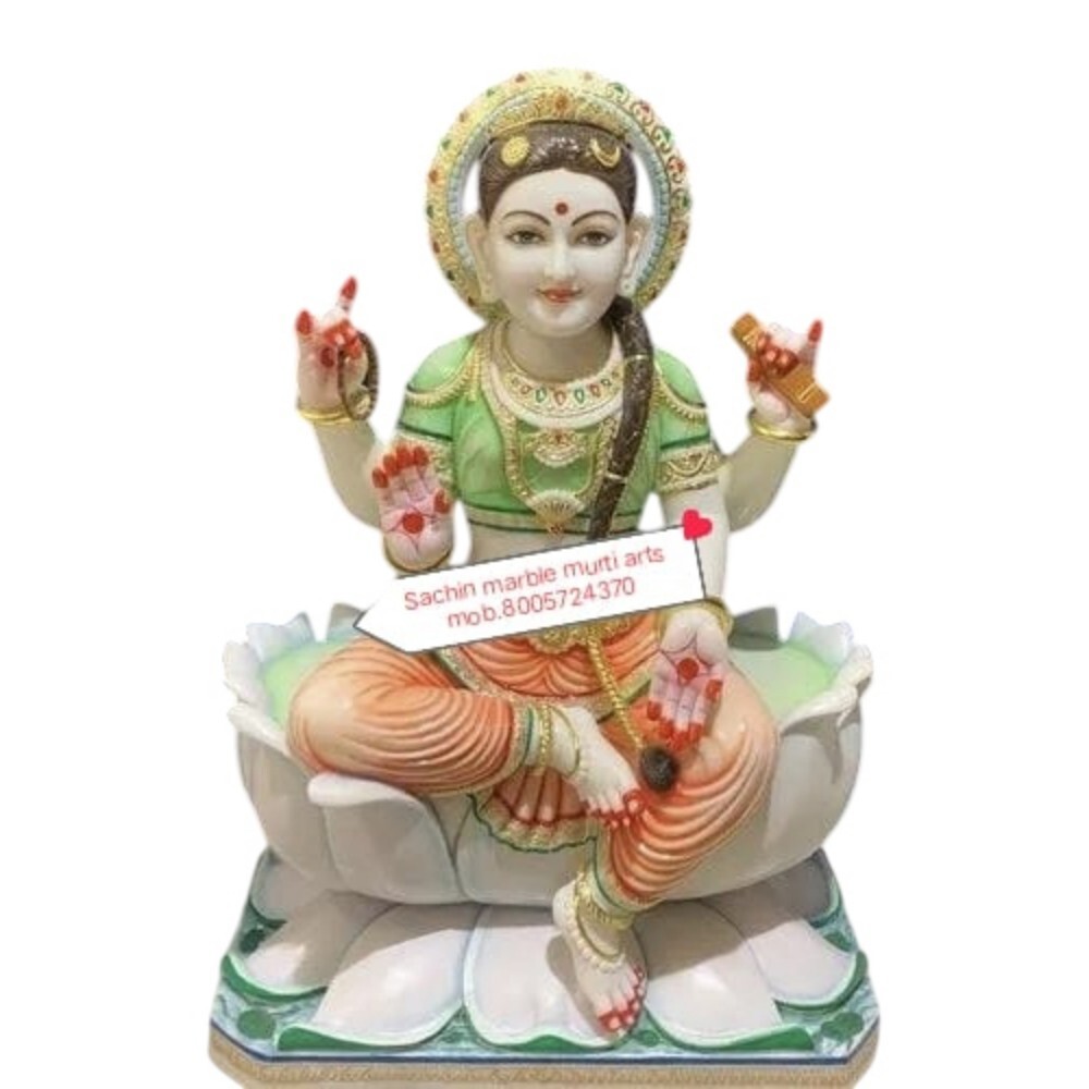 Bala Tripura Sundari Marble Statue - Design Type: Modern