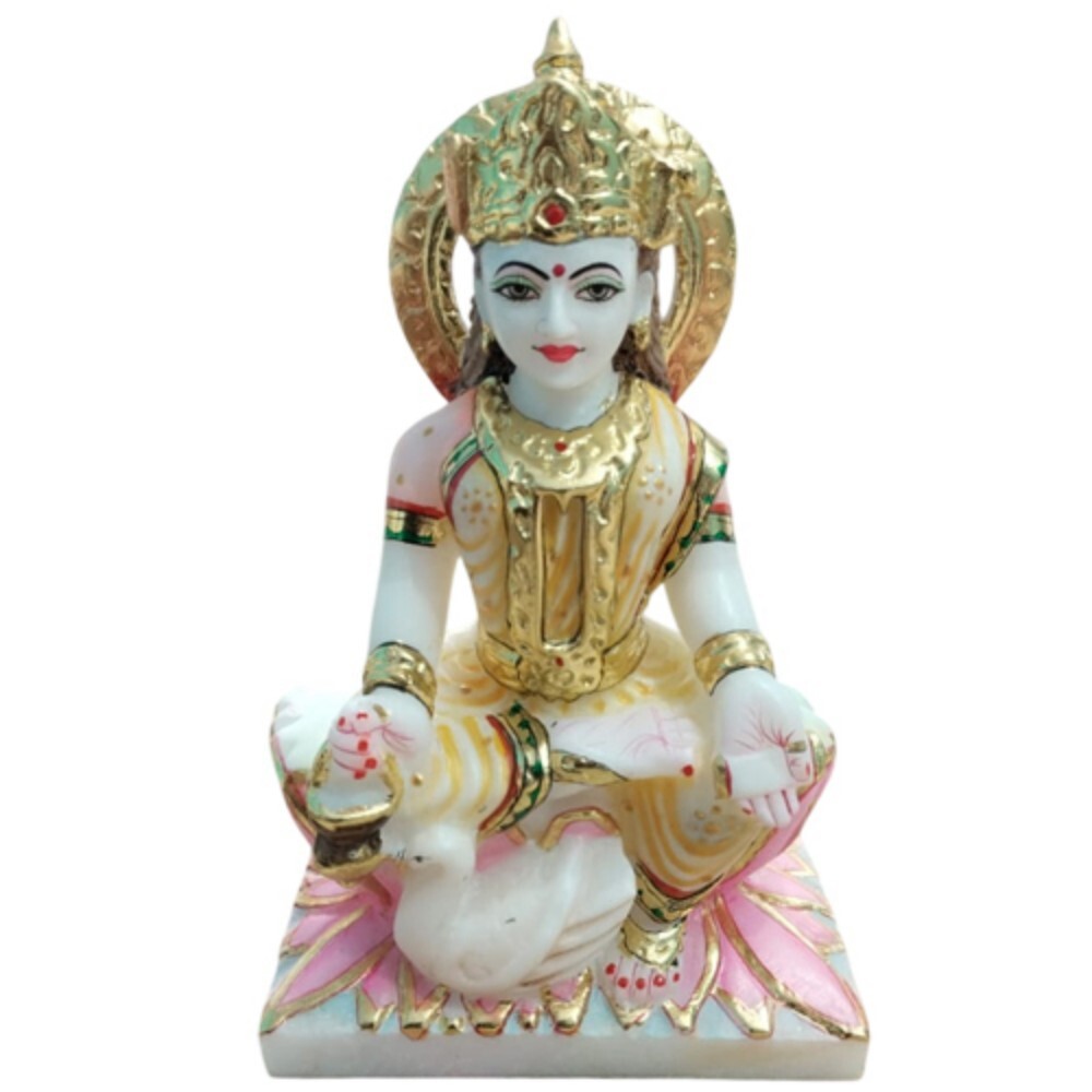 10 Inch Gayatri Maa Statue - Design Type: Modern