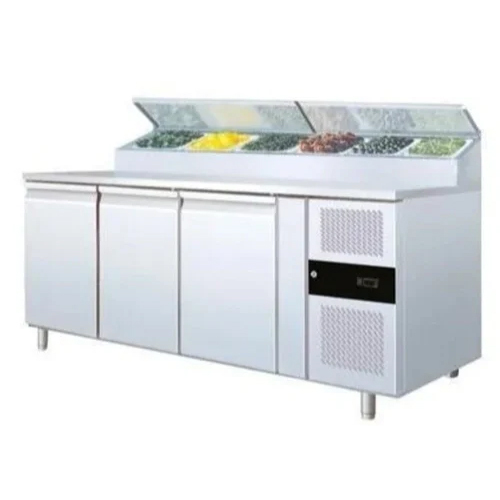 3 Door Under Counter Refrigerator With Prep Table