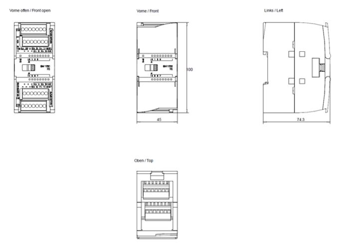 Siemens S7-1200 Plc Module 6es7232-4hb32-0xb0