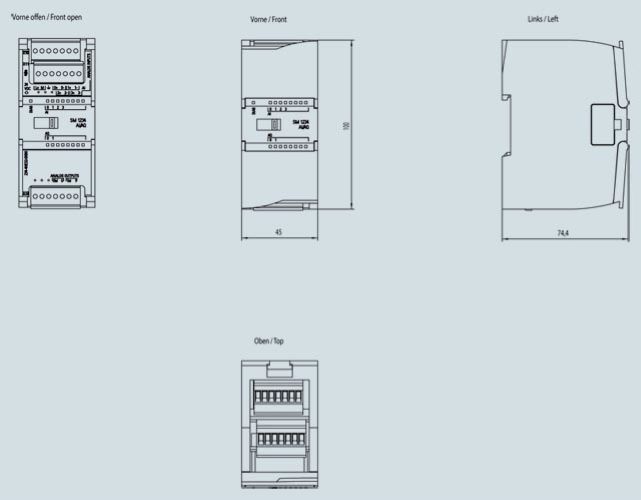 Siemens S7-1200 Plc Module 6es7234-4he32-0xb0