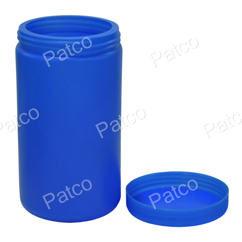 1 litre Hdpe Blue Jars