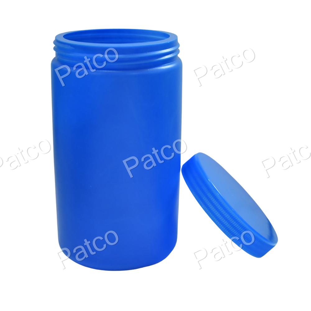 1 litre Hdpe Blue Jars