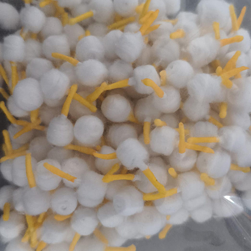 Round Colour Cotton Wicks - Color: White